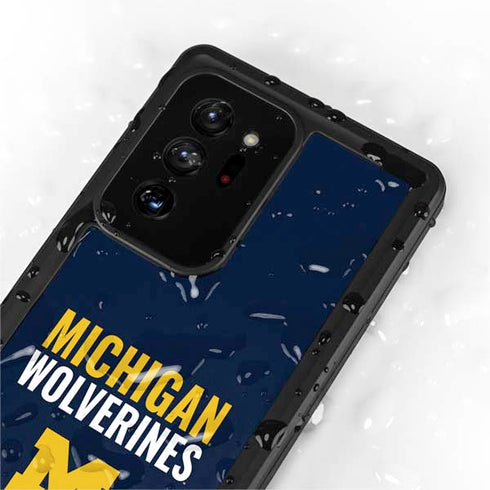 University of Michigan Wolverines M Galaxy Note20 Ultra 5G Waterproof Case